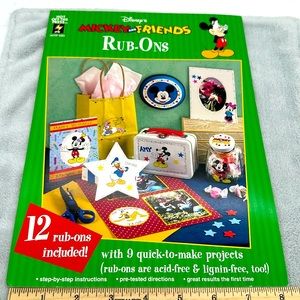 Disney Vintage Mickey Mouse & Friends (Saying’s) Transfer Stickers & Folder